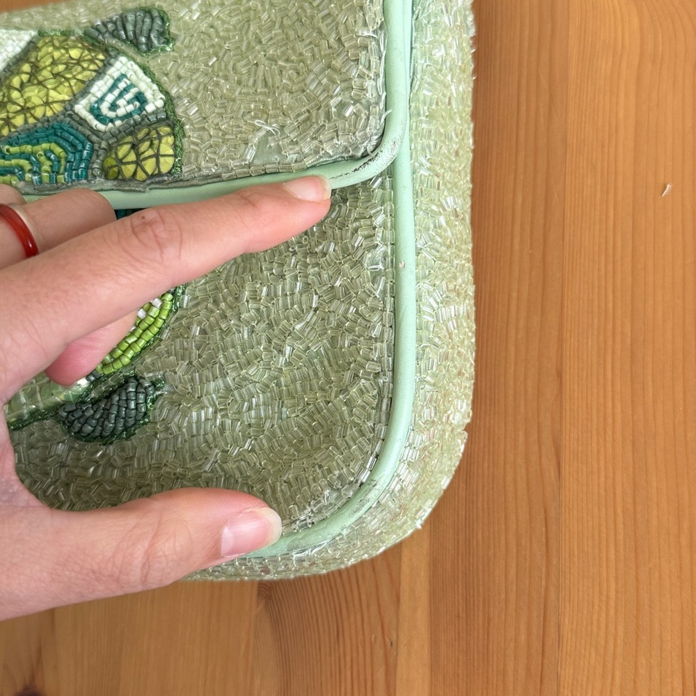 STAUD Tommy Beaded Bag, Baby Turtle - Picture 9 of 16